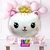 GLOBO ANIMALES GATITA CORONA 14" X1