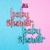 SET GLOBO BABY SHOWER CURSIVA 210CM X1