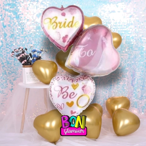 GLOBO BRIDE X3 CORAZONES X1