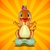 GLOBO SILUETA POKEMON CHARMANDER C/ BASE 55CM X1