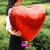 GLOBO CORAZON ROJO 24" 60cm X1 - comprar online