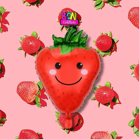GLOBO CORAZON FRUTILLA SMILE 60" X1