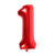 GLOBO NUMERO ROJO 70CM X1 - comprar online