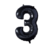 Imagen de GLOBO NUMERO NEGRO 70CM X1
