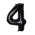 GLOBO NUMERO NEGRO 70CM X1