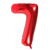 GLOBO NUMERO ROJO 70CM X1 - comprar online
