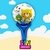 GLOBO OSITO Y PAJARITO 27CM X1