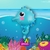 GLOBO ANIMALES MAR HIPOCAMPO 22" x1