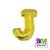 GLOBO LETRA 14" DORADO - tienda online