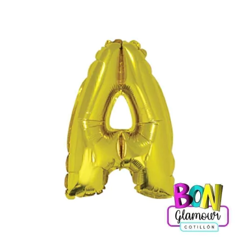 GLOBO LETRA 14" DORADO - comprar online