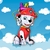 GLOBO PERSONAJE PAW PATROL MARSHAL 40CM X1
