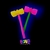 MARACA MARTILLO CON FUELLE SUPER FLUO X1