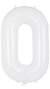Imagen de GLOBO NUMERO BLANCO 70CM X1