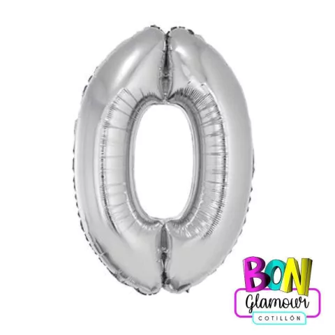 NÚMEROS 32" (70CM) PLATA - tienda online