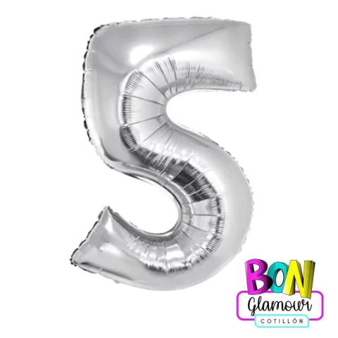 Imagen de NÚMEROS 32" (70CM) PLATA