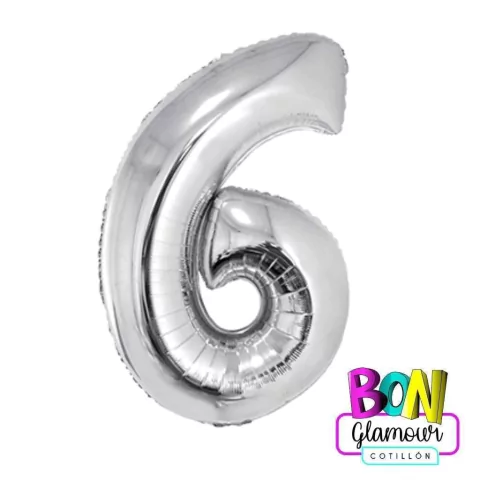 NÚMEROS 40" (100CM) PLATA
