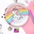 PLATOS UNICORNIO ARCO IRIS X8