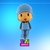 GLOBO POCOYO SILUETA 40CM X1