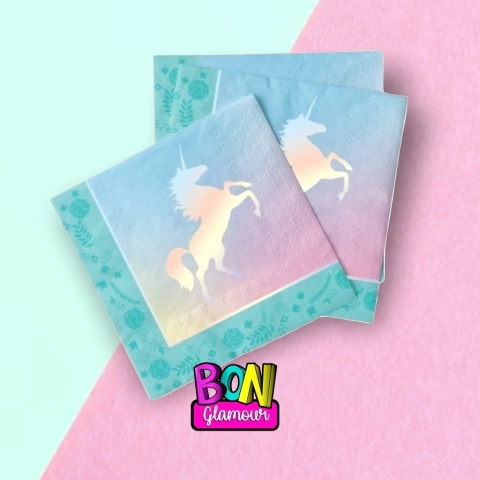 SERVILLETAS UNICORNIO X12