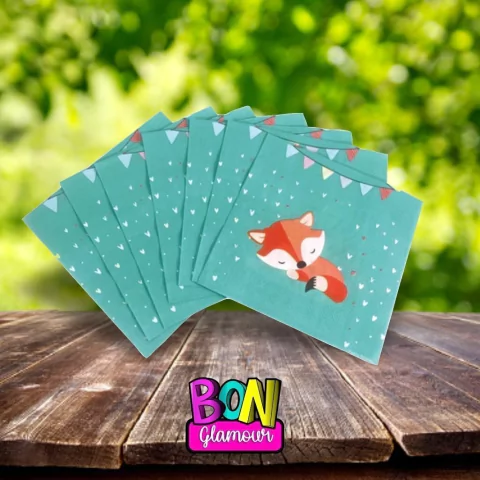 SERVILLETAS ZORRO 20U X1