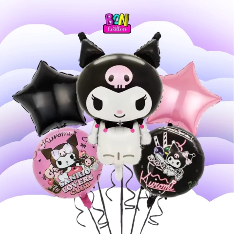 SET 5 GLOBO METALIZADO KUROMI X1 - comprar online