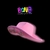 SOMBRERO COWBOY ESTRELLAS CON LENTEJUELAS ROSA X1