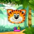 GLOBO CABEZA TIGRE 40CM X1