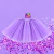 TUTU POLLERA 3 CAPAS LILA X1 - comprar online