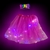 TUTU FUCSIA 3 CAPAS CON LUZ MULTICOLOR X1