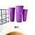 SET VASOS STAR X3 VIOLETA - comprar online
