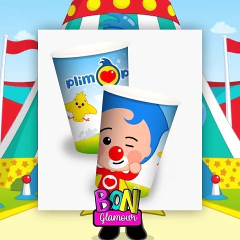 VASOS POLIPAPEL PLIM PLIM X8