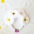 VINCHA FLOR 4 MARGARITAS BLANCAS X1