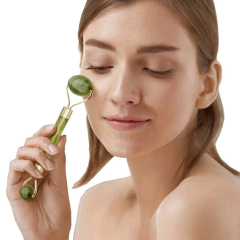 Rolo Massageador Facial Pedra Jade Cores Sortidas - comprar online