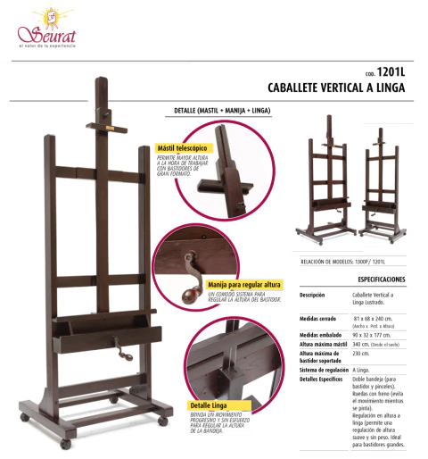 SEURAT CABALLETE VERTICAL