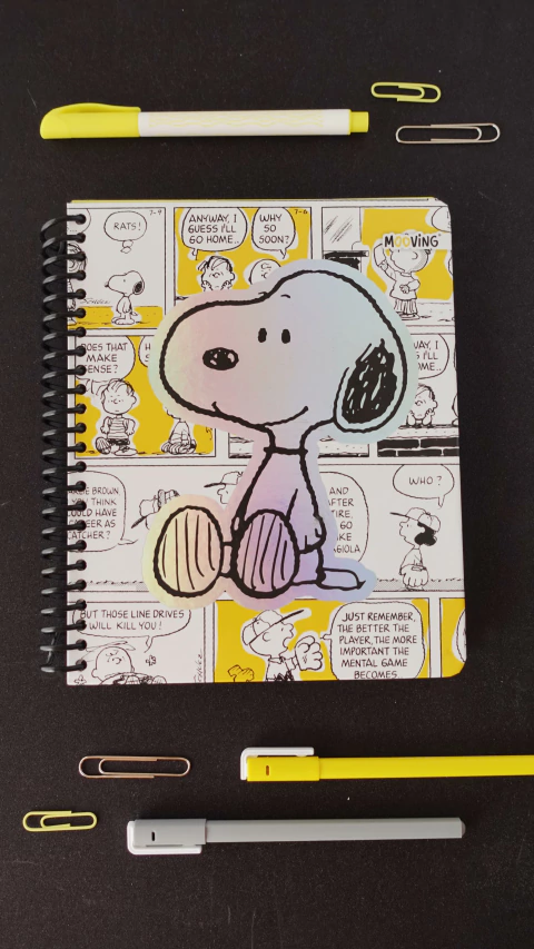 MOOVING CUADERNO 1/2 OFICO SNOOPY