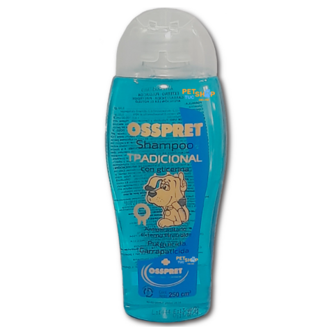 OSSPRET SHAMPOO TRADICIONAL PULGUICIDA Y GARRAPATICIDA - 250 cc