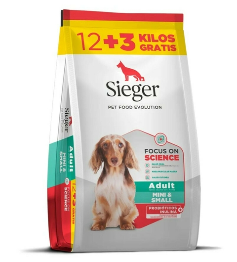 SIEGER PERRO ADULTO MINI 12 + 3 KG