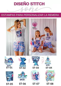 Combo pijama 3 en 1 con antifaz y bolsita personalizada