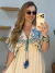 Vestido longo bordado Vivi - Trapo Fino