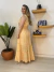 Vestido longo bordado de algodão Cacá - loja online
