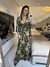 Vestido manga estampado paraíso na internet