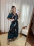 Vestido Ombro a Ombro Mangas Amplas