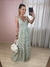 Vestido Longo Listras Alças Babados