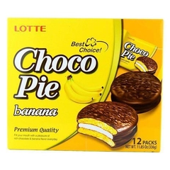 CHOCOPIE BANANA LOTTE 12 UNIDADES