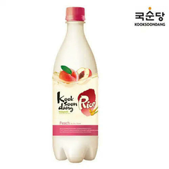 MAKGEOLLI COM PESSEGO GARRAFA