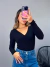 Blusa Manga Longa Luize na internet
