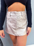 Shorts Saia Corino Grazi - Prata - comprar online