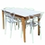 Combo mesa escandinava 1.20m + 4 sillas allegra - comprar online
