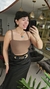 Cropped THASSIA Castanho na internet