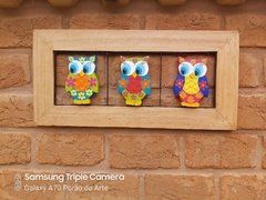QUADRO GRADE DE CORUJAS